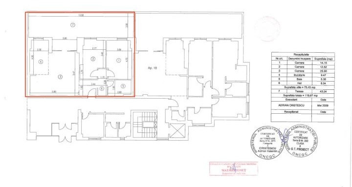  Apartament 3 Camere P-ta Victoriei Bucuresti — fotografie 8