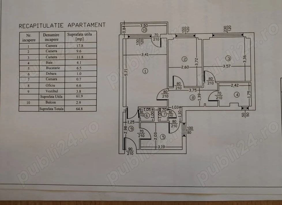 Pantelimon | 3 Camere | Balcon | Metrou Costin Georgian 14min — fotografie 8