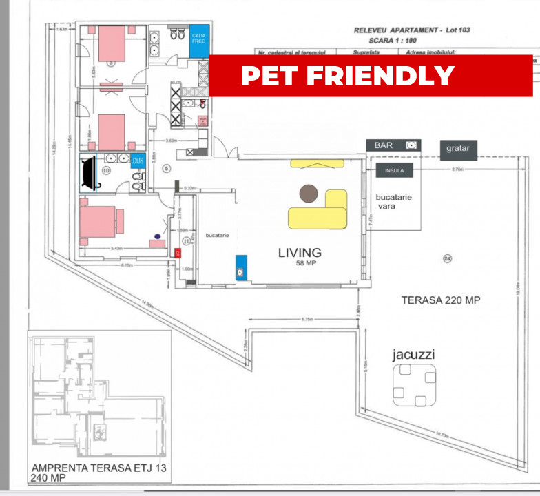 Penthouse  Mall Vitan 210 mp terase 390 mp 4 camere — fotografie 28
