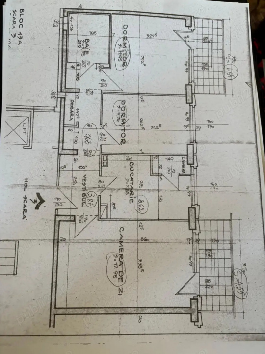Apartament 3 camere, decomandat, 65 mp, etaj 10/10 – Lacul Tei — fotografie 9