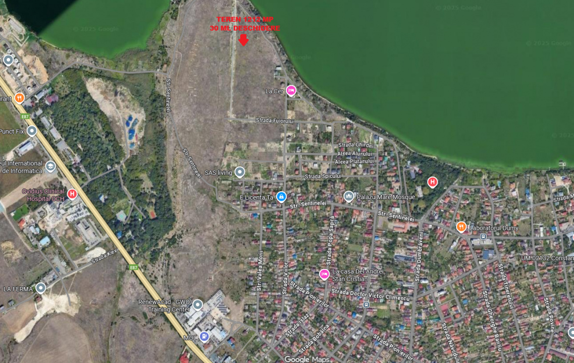 Teren Intravilan 1212mp in Palazu Mare, zona peninsulara lac Siutghiol — fotografie 2