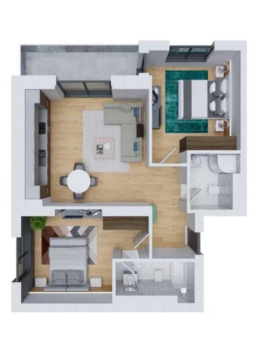  Apartament 3 Camere Cortina North Pipera Bucuresti — fotografie 5