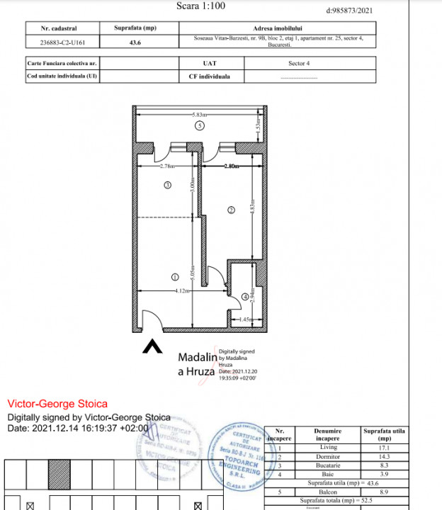 Apartament 2 Camere Vitan Barzesti New World Residence Terasa — fotografie 3
